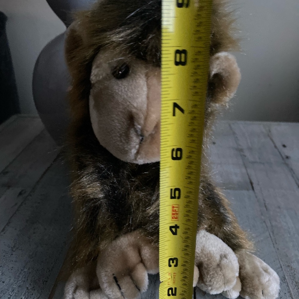 Vintage Ty Cha Cha Monkey Chimpanzee Plush Brown Furry Shaggy Stuffe Animal 1998 - Picture 2 of 6